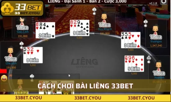Cách chơi bài liêng
